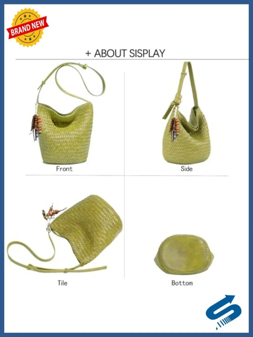 Woven Satin Leather Tote Bag Women Handbag Crossbody Shoulder Bag